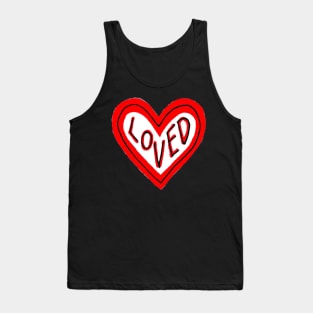You Are Loved-Red Tank Top